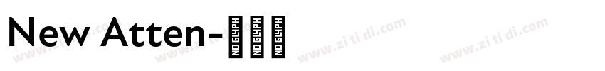 New Atten字体转换